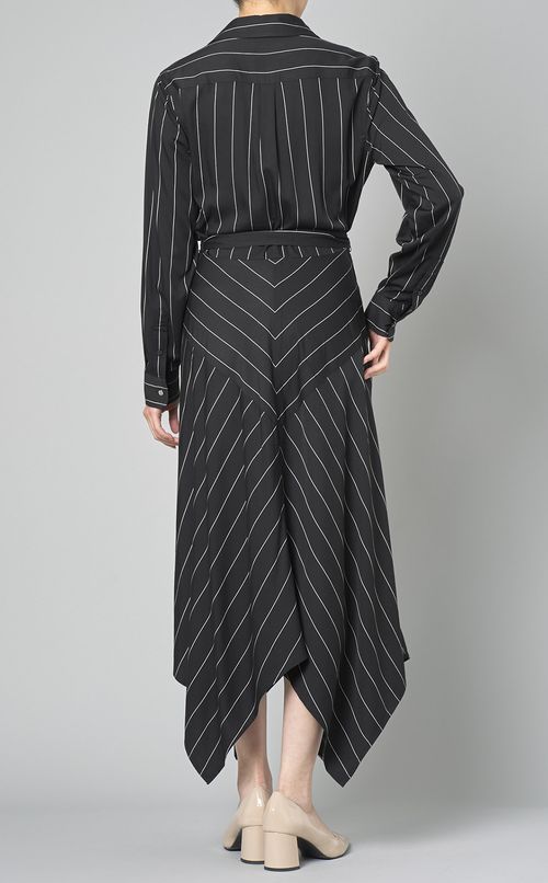 ストライプラップワンピース