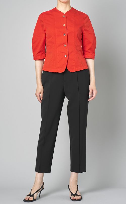 コットンツイルハーフスリーブシャツ