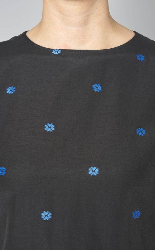 カットジャガードスリーブレスワンピース