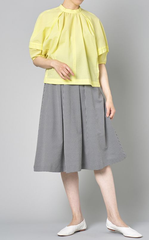 ベルト付サッカーチェックスカート