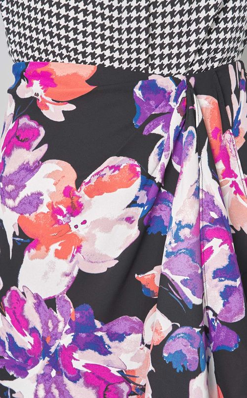 フラワープリントペンシルスカート