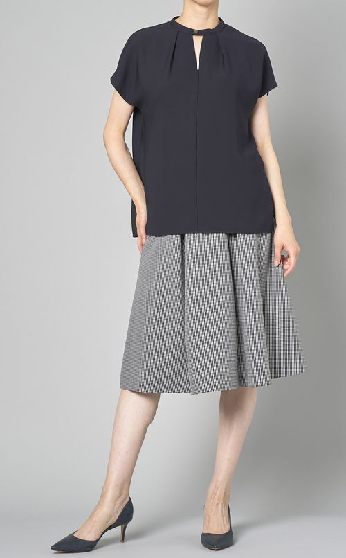 ベルト付サッカーチェックスカート