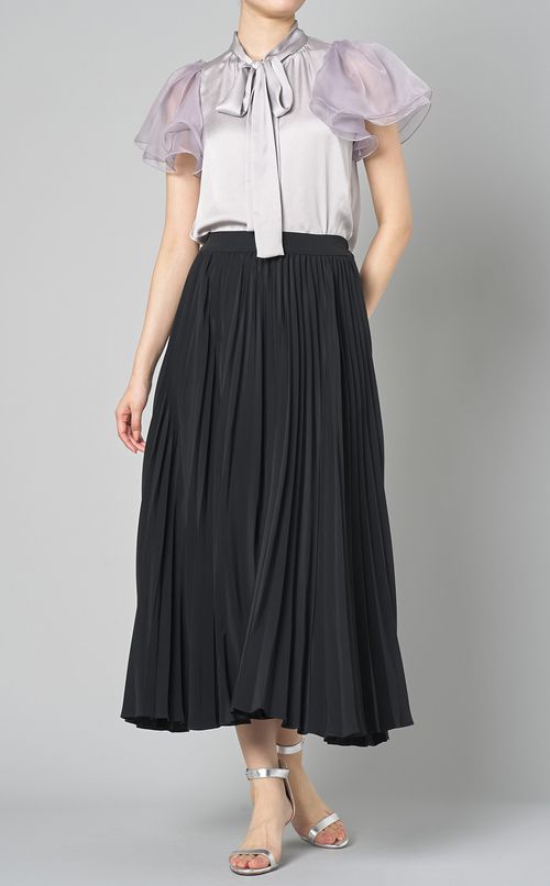 ウエストバンドプリーツスカート