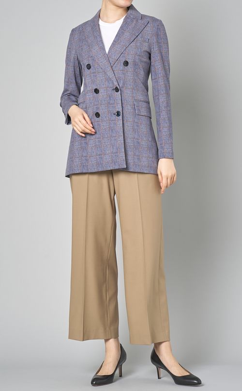 グレンチェックダブル4Bジャケット