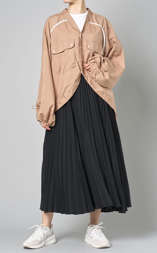 ウエストバンドプリーツスカート