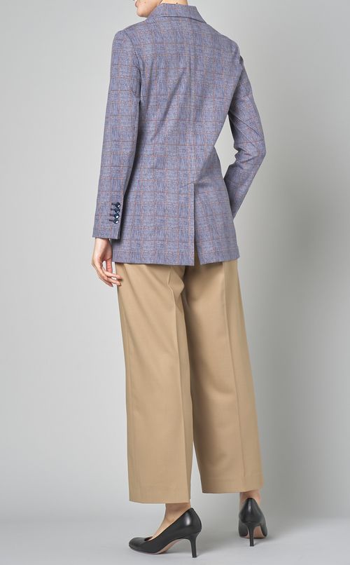 グレンチェックダブル4Bジャケット