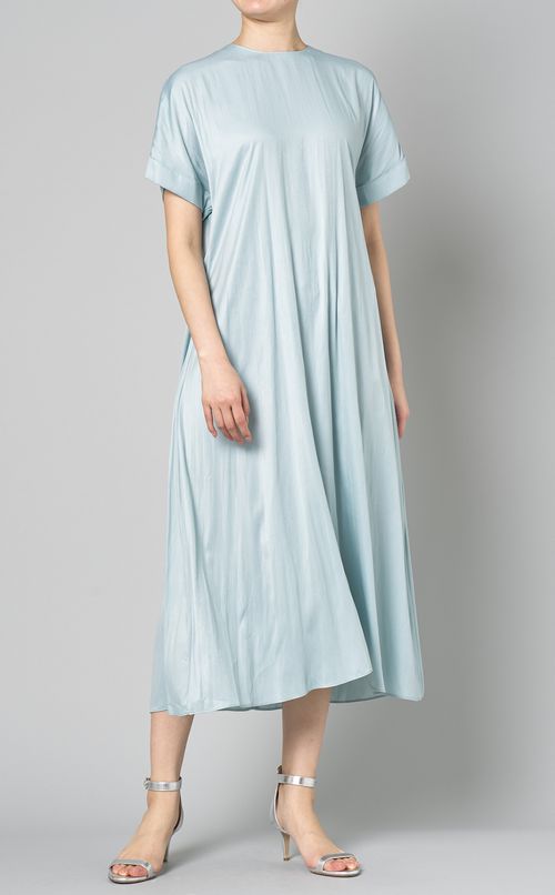 ポリエステルハーフスリーブワンピース