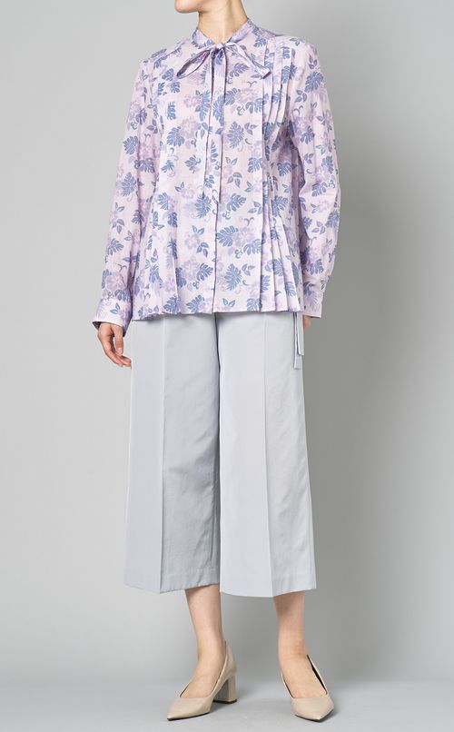 センタープレスワイドパンツ