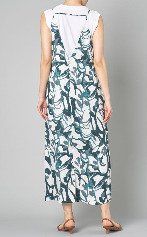 ボタニカルプリントキャミソールドレス