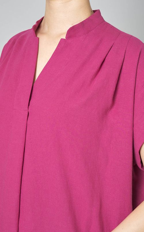 タックショルダーワンピース