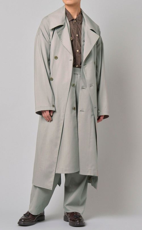 ウールトロピカルレイヤードコート