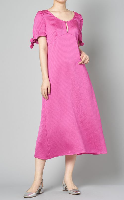 リボンショートスリーブワンピース