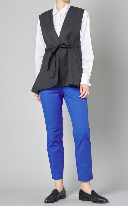 コットンギャバフレアジレ