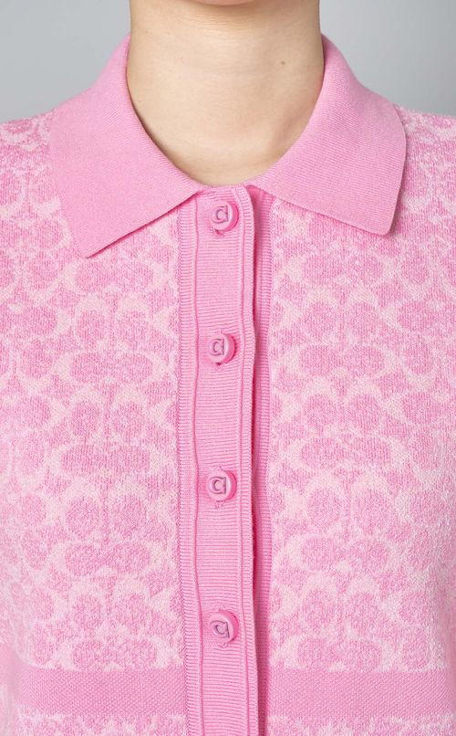 ロゴジャガードポロニットワンピース