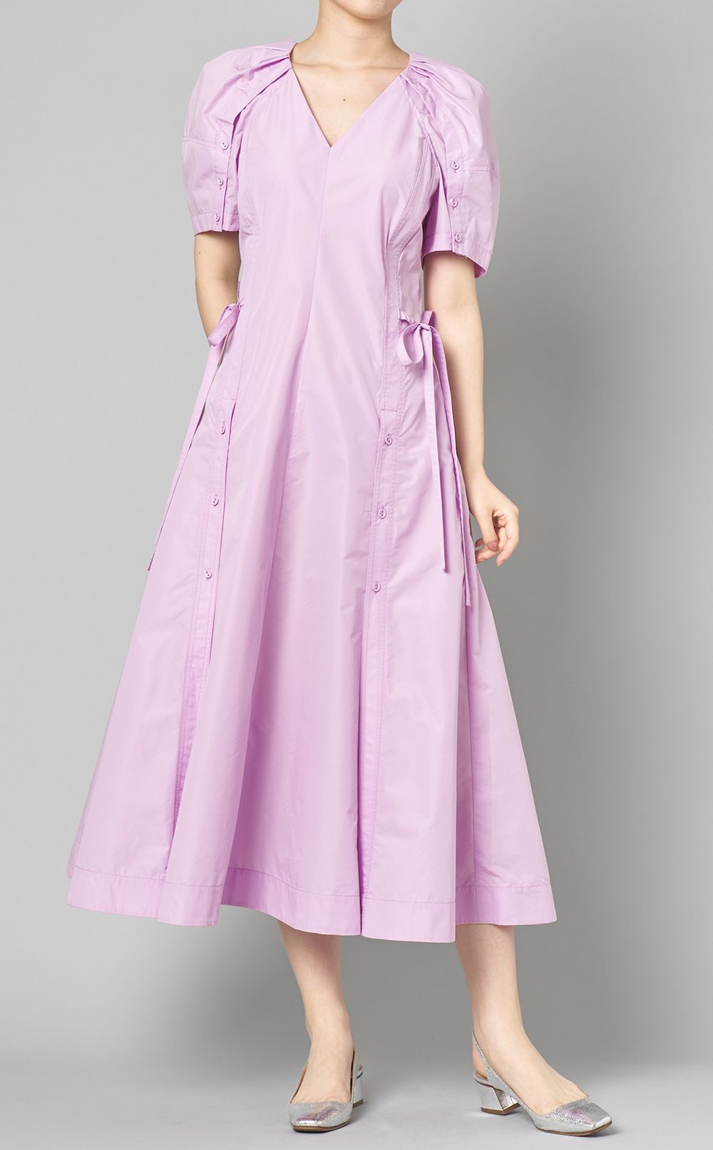 送料関税込【3.1 Phillip Lim】Vネックワンピース 3.1 Phillip limワンピース Vネック ライトパープル 紫