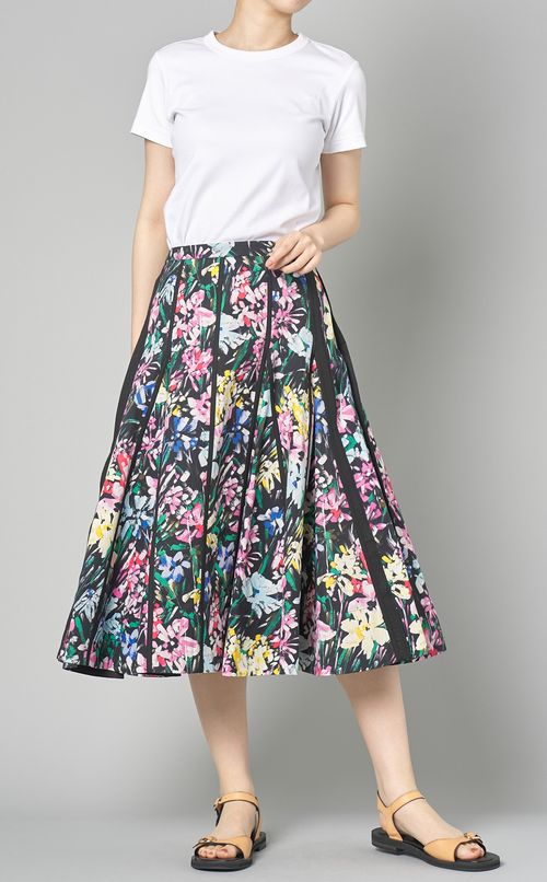 ファイヤーワークプリントフレアスカート