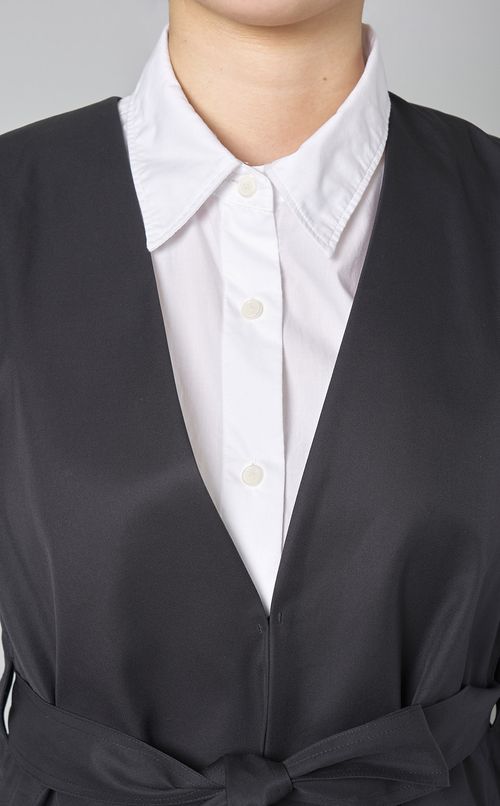 コットンギャバフレアジレ