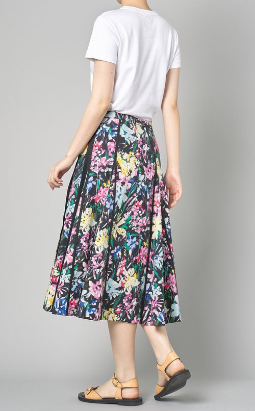 ファイヤーワークプリントフレアスカート