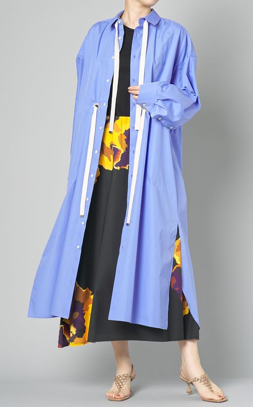 フラワープリントポプリンフレアスカート