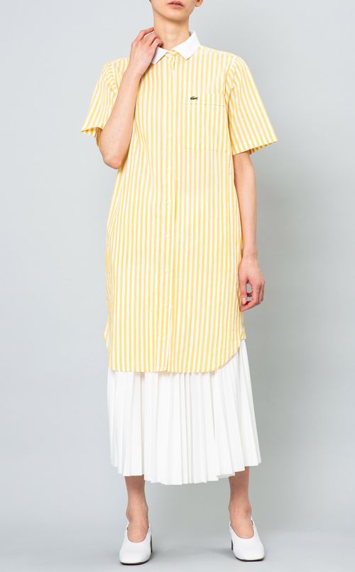 ストライプシャツワンピース