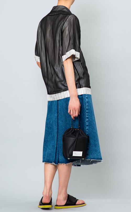 レイヤードオープンカラーシャツ