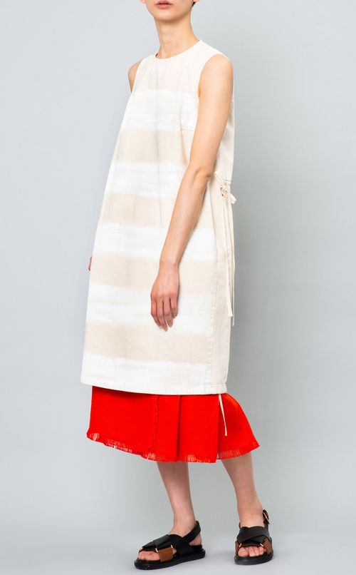 ビッグボーダープリントワンピース