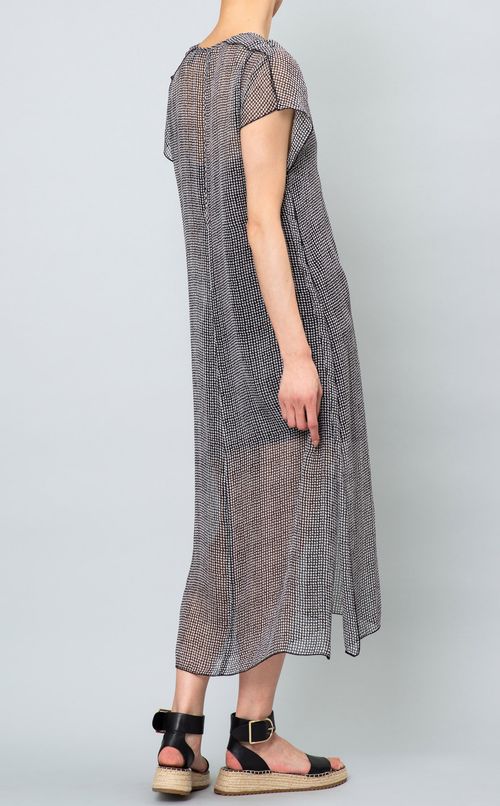 プリントシフォンワンピース