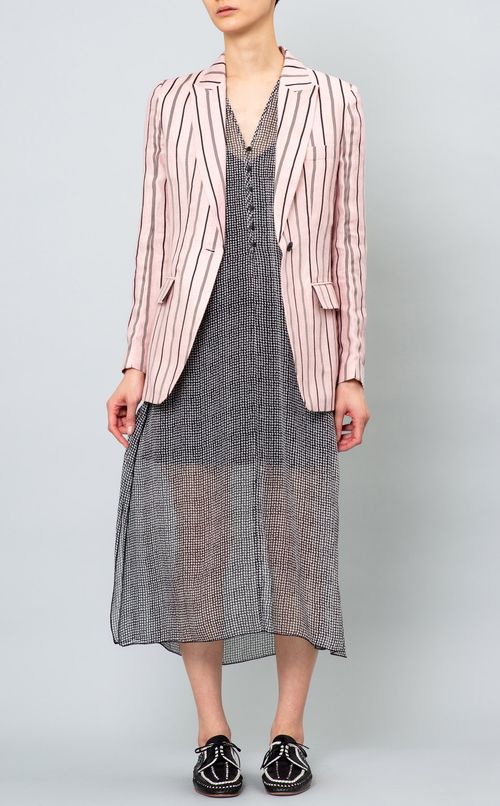 プリントシフォンワンピース