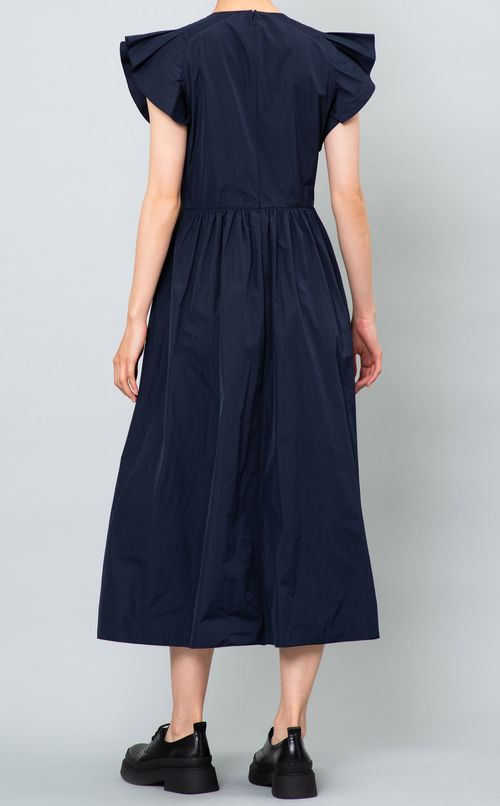 ラッフルスリーブロングワンピース