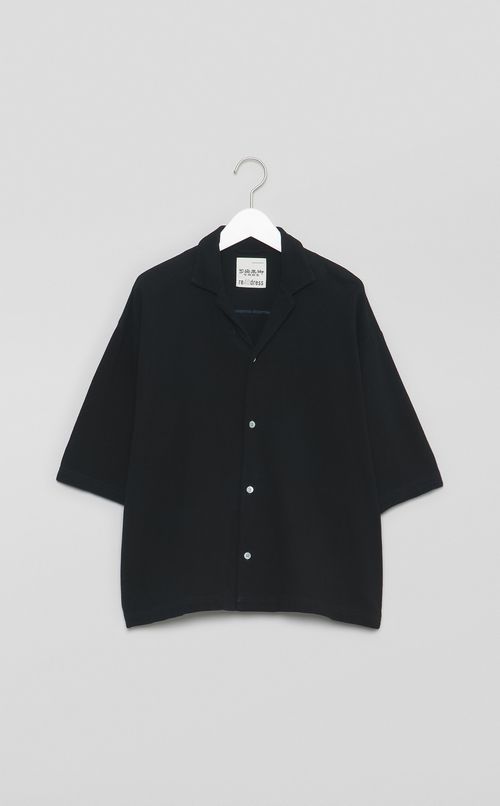 【reADdress】オープンカラーハーフスリーブシャツ