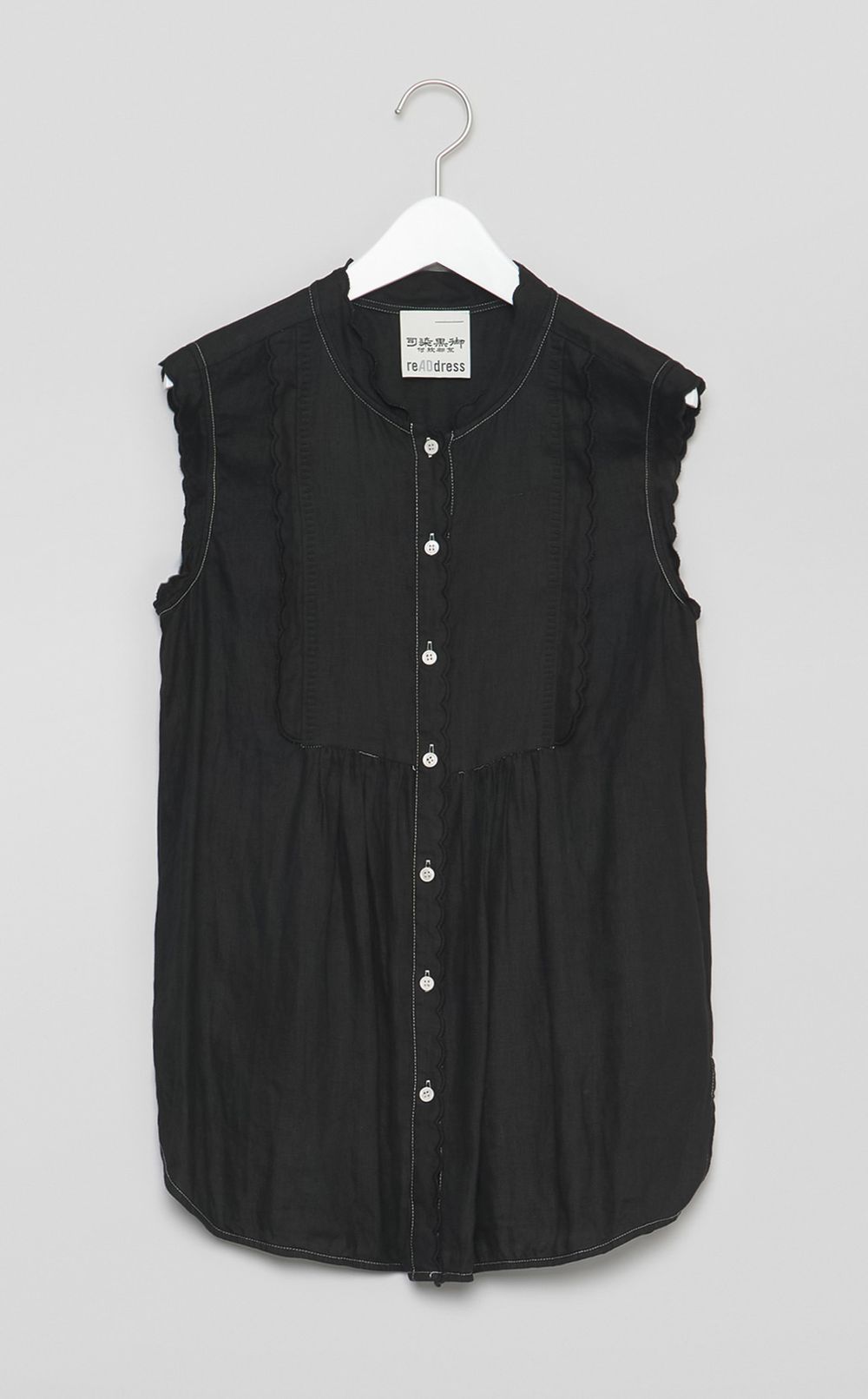 【reADdress】ノースリーブトリミングブラウス