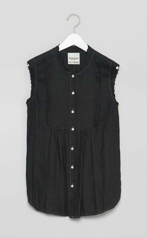 【reADdress】ノースリーブトリミングブラウス