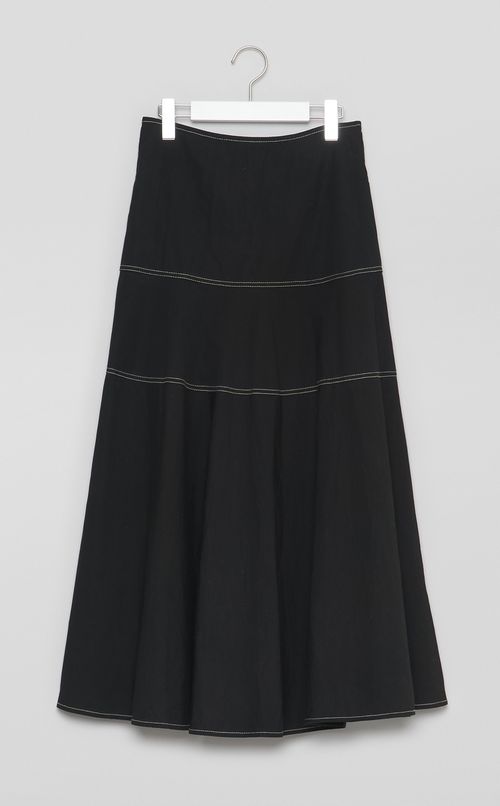 【reADdress】コットンフレアロングスカート