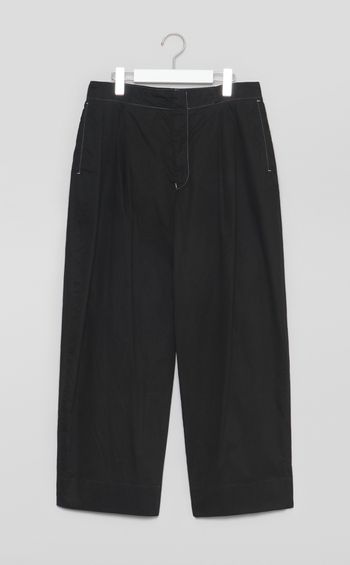 【reADdress】ツイルワンプリーツワイドパンツ