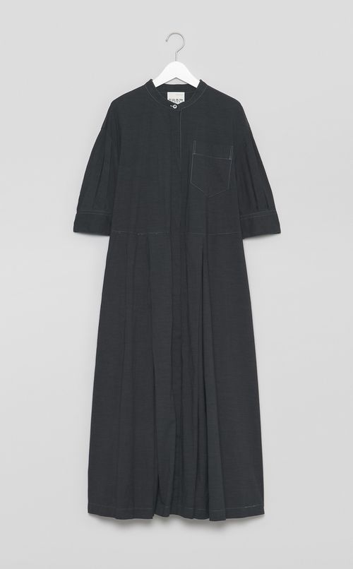 【reADdress】ストレッチブロードシャツワンピース