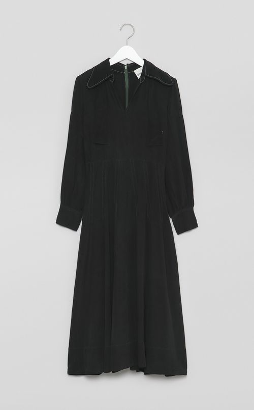 【reADdress】スキッパーロングワンピース