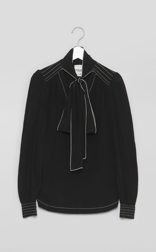 【reADdress】シルクボウタイブラウス