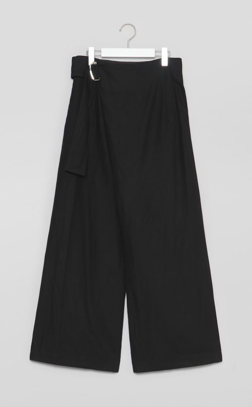 【reADdress】コットンリネンラップパンツ