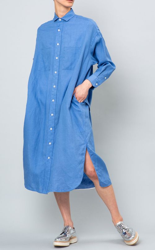 ダブルポケットシャツワンピース