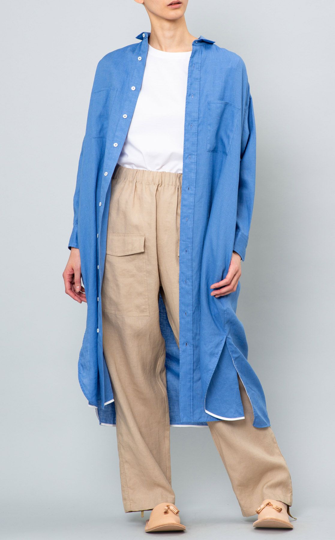 新品タグ付★LOROPIANA★リネン★ポケット★チュニック★ワンピース 新品タグ付☆LOROPIANA☆リネン☆ポケット☆チュニック