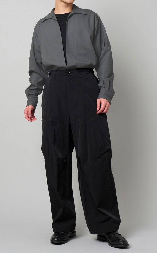 サマーウールプルオーバーシャツ