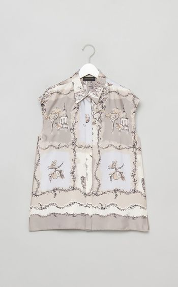 ローマプリントフレンチシャツ