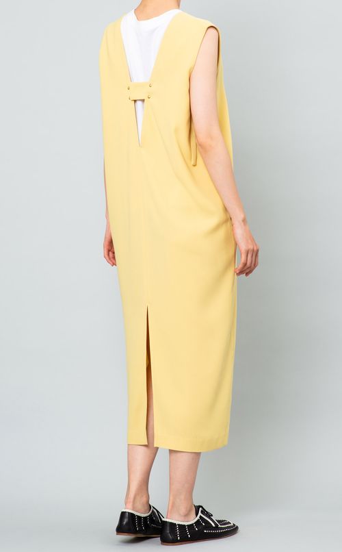 ジョーゼットVネックワンピース