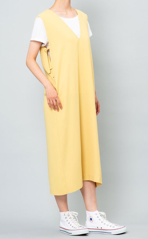 ジョーゼットVネックワンピース