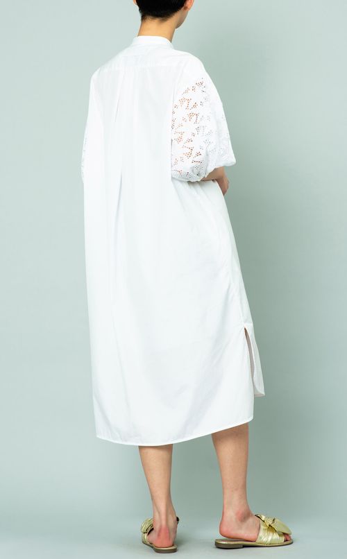 レースパフスリーブワンピース