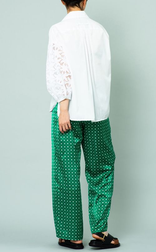 小紋プリントイージーパンツ