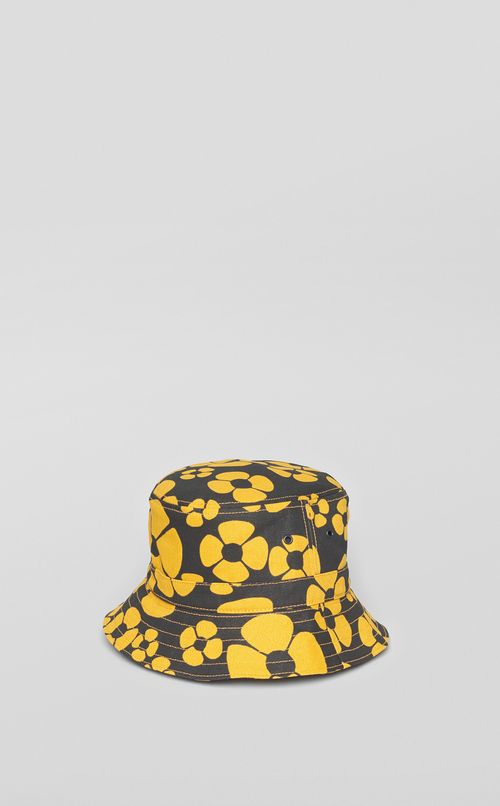 フラワープリントバケットハッ卜