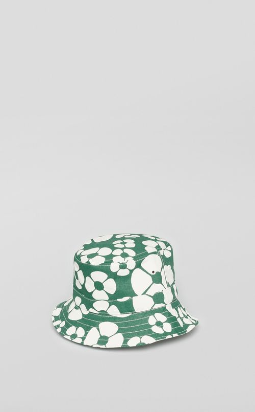 フラワープリントバケットハッ卜