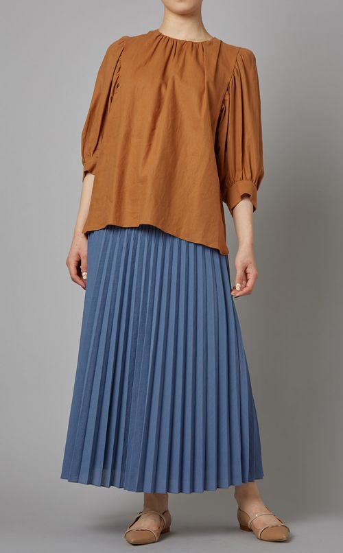 リネンストレッチブラウス