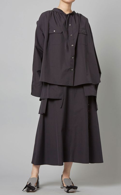 コットンオーバーサイズシャツ